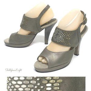 CALLEEN CORDERO Free People Sundance ORO Heels 7.5